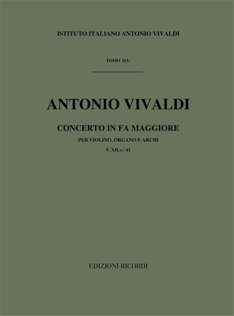 Concerto in Fa Maggiore (F Major)
